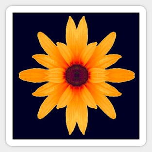 Bright Daisy (dark background) Sticker